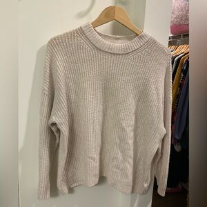 American Eagle Outfitters Light Beige Turtleneck Sweater